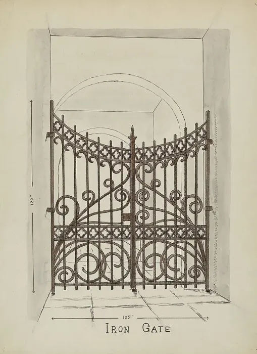 Framed Print : Wishing Gates, c. 1936. Creator: Lucien Verbeke