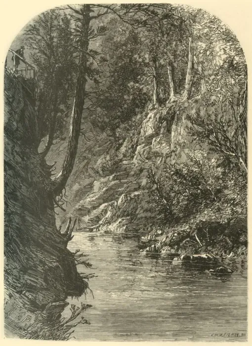 Framed Print : Wissahickon, near Paper-Mill Bridge, 1874. Creator: John Filmer Framed Print : Wissahickon, near Paper-Mill Bridge, 1874. Creator: John Filmer