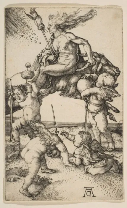 Framed Print : The Witch, ca. 1500. Creator: Albrecht Durer Framed Print : The Witch, ca. 1500. Creator: Albrecht Durer