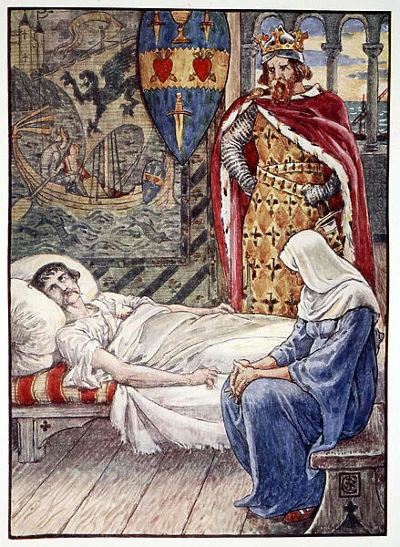 The Witch gives Advice as to Sir Tristrams Wound, 1911