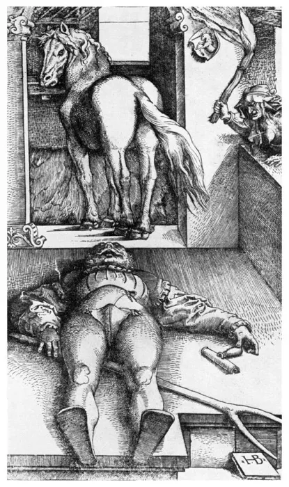 Framed Print : Witch hunt: The Bewitched Groom, 16th century (1956) Framed Print : Witch hunt: The Bewitched Groom, 16th century (1956)
