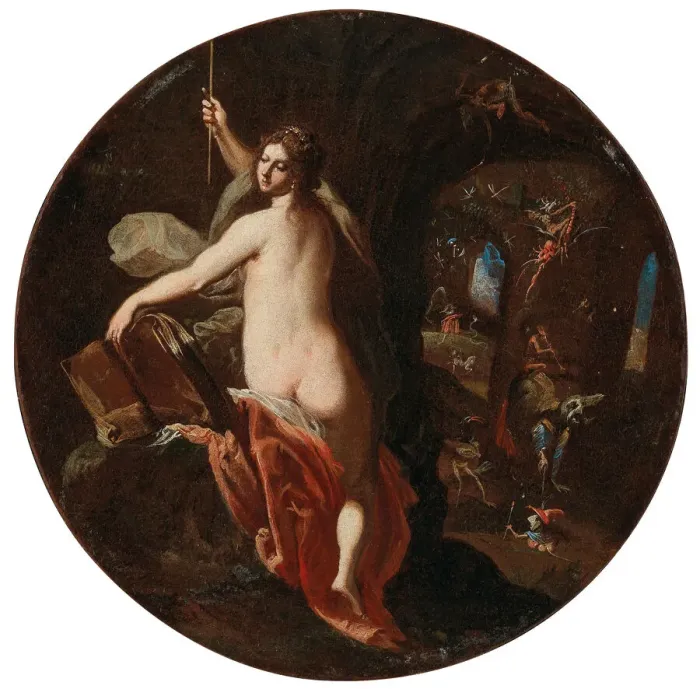 Framed Print : Witch scene. Creator: Heintz, Joseph, the Younger (ca 1600-after 1674) Framed Print : Witch scene. Creator: Heintz, Joseph, the Younger (ca 1600-after 1674)