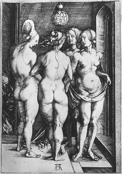 The Four Witches, 1497, (1936). Artist: Albrecht Durer