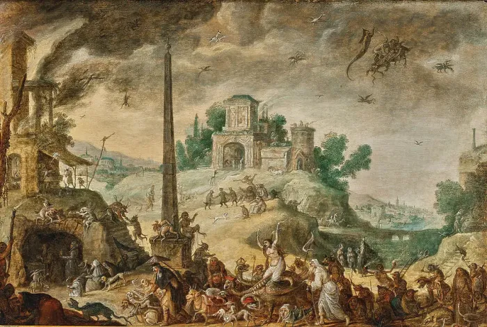 Framed Print : The Witches Sabbath, 1650. Creator: Heck; Claes Jacobsz van der (1575-1652) Framed Print : The Witches Sabbath, 1650. Creator: Heck; Claes Jacobsz van der (1575-1652)