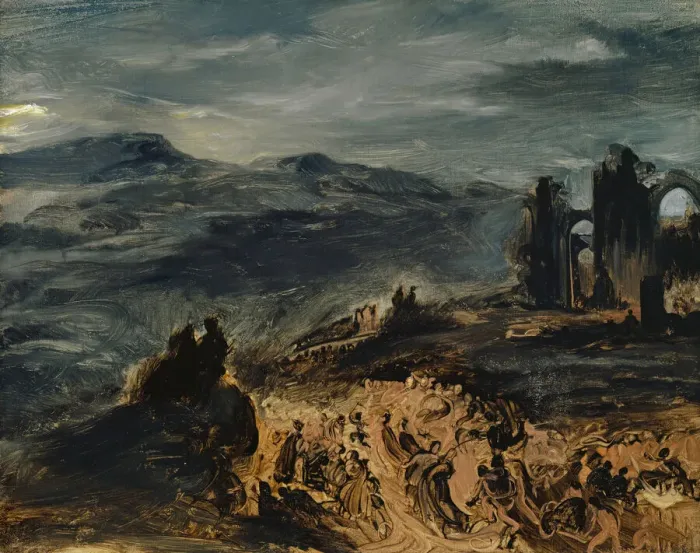 Framed Print : The Witches Sabbath, c. 1832. Creator: Delacroix, Eugene (1798-1863) Framed Print : The Witches Sabbath, c. 1832. Creator: Delacroix, Eugene (1798-1863)