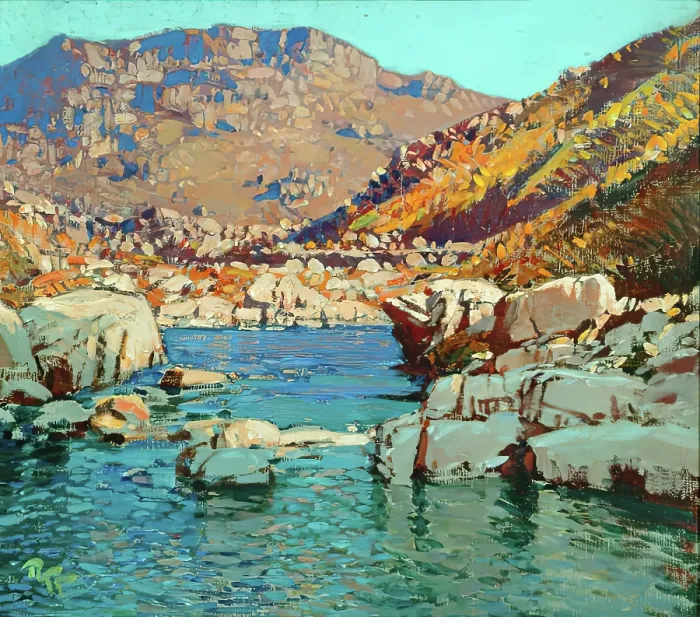 Framed Print : The Witte River, c1920s. Creator: Robert Gwelo Goodman Framed Print : The Witte River, c1920s. Creator: Robert Gwelo Goodman