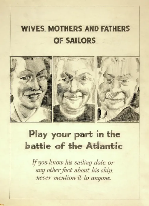 Framed Print : Wives, mothers and fathers of sailors. Play your part... WWII poster, between 1939 and 1946 Framed Print : Wives, mothers and fathers of sailors. Play your part... WWII poster, between 1939 and 1946