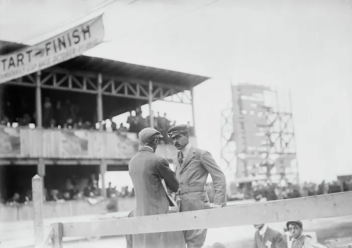 Framed Print : W.K. Vanderbilt at racetrack, 1910. Creator: Bain News Service Framed Print : W.K. Vanderbilt at racetrack, 1910. Creator: Bain News Service