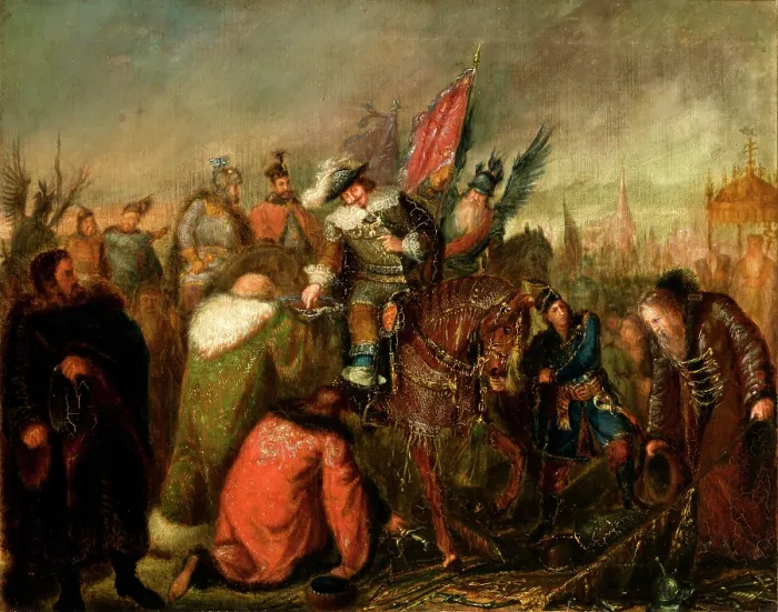 Framed Print : Wladyslaw IV after the Battle of Smolensk, c1880. Creator: Izydor Jablonski Framed Print : Wladyslaw IV after the Battle of Smolensk, c1880. Creator: Izydor Jablonski