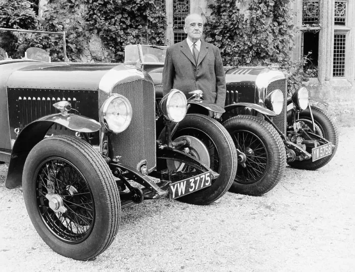 Framed Print : WO Bentley with a Bentley car Framed Print : WO Bentley with a Bentley car