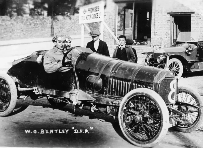Framed Print : WO Bentley at the wheel of his DFP car, 1914 Framed Print : WO Bentley at the wheel of his DFP car, 1914