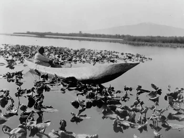 Framed Print : The wokas season-Klamath, c1923. Creator: Edward Sheriff Curtis Framed Print : The wokas season-Klamath, c1923. Creator: Edward Sheriff Curtis