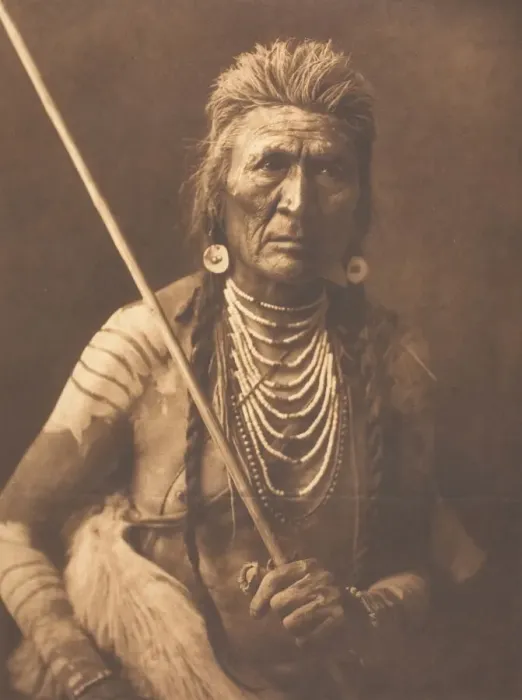 Framed Print : Wolf - Apsaroke, 1908. Creator: Edward Sheriff Curtis Framed Print : Wolf - Apsaroke, 1908. Creator: Edward Sheriff Curtis