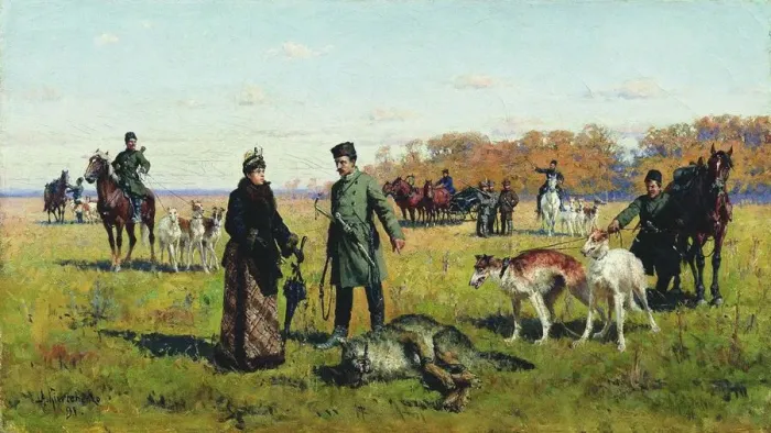 Framed Print : Wolf Bound, 1891 Framed Print : Wolf Bound, 1891
