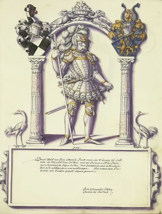 Framed Print : Wolf Hohenzollern; Chronicle of the Hohenzollern Family, about 1572. Creator: Jorg Ziegler Framed Print : Wolf Hohenzollern; Chronicle of the Hohenzollern Family, about 1572. Creator: Jorg Ziegler
