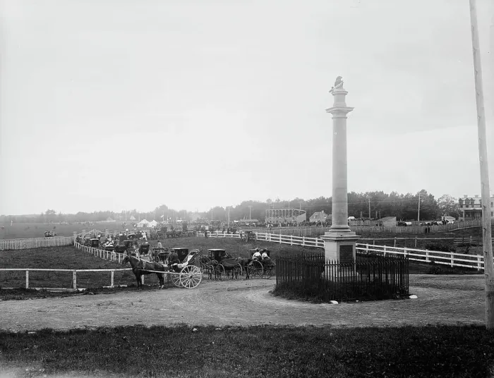 Framed Print : Wolfe's Monument, Plains of Abraham, Quebec, (1901?). Creator: Unknown