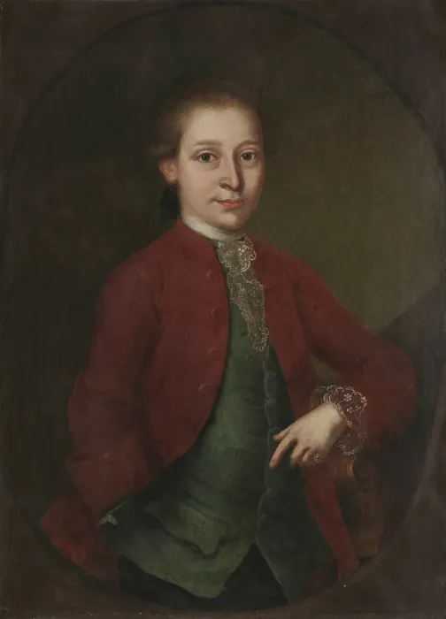Framed Print : Wolfgang Amade Mozart (?) with the diamond ring, 1773-1775. Creator: Anonymous Framed Print : Wolfgang Amade Mozart (?) with the diamond ring, 1773-1775. Creator: Anonymous