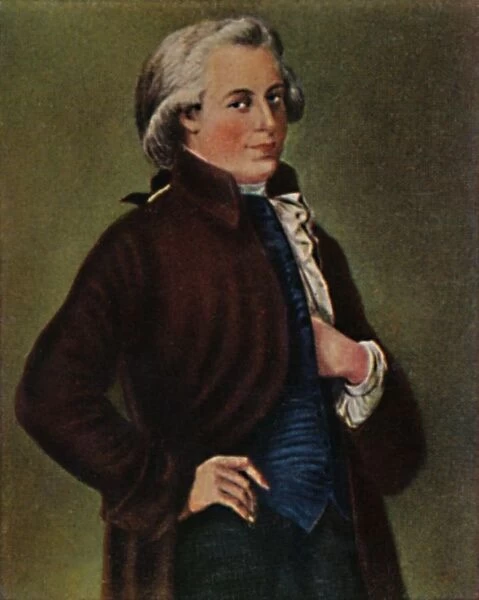 Wolfgang Amadeus Mozart 1756-1791. - Gemalde von Tischbein, 1934