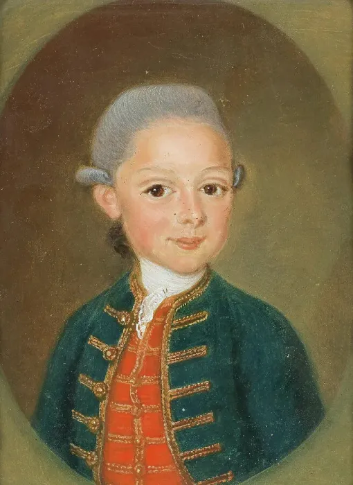Framed Print : Wolfgang Amadeus Mozart (?), 1773. Creator: Baumgartner (Capuchin priest Norbert), Johann Baptist (1710-1773) Framed Print : Wolfgang Amadeus Mozart (?), 1773. Creator: Baumgartner (Capuchin priest Norbert), Johann Baptist (1710-1773)