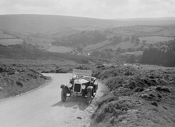 Wolseley 10hp tourer, Dartmoor, Devon, c1920s. Artist: Bill Brunell