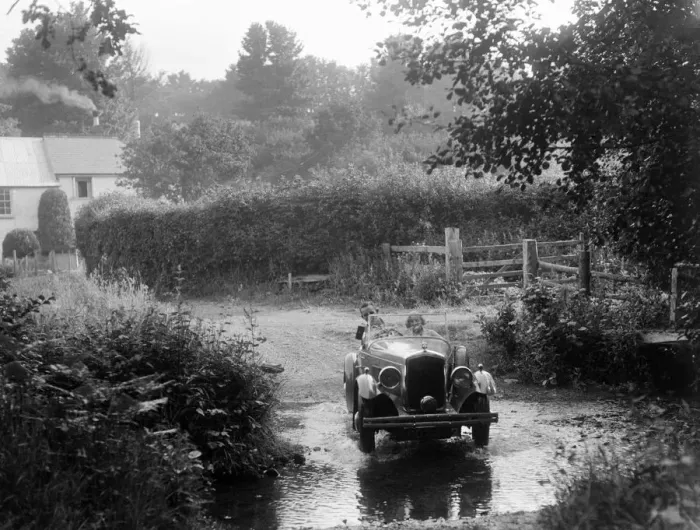 Framed Print : Wolseley competing in the B&HMC Brighton-Beer Trial, Windout Lane, near Dunsford, Devon, 1934 Framed Print : Wolseley competing in the B&HMC Brighton-Beer Trial, Windout Lane, near Dunsford, Devon, 1934