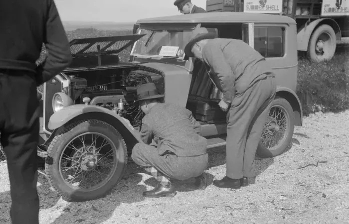 Framed Print : Wolseley Hornet at the B&HMC Brighton Motor Rally, 1930. Artist: Bill Brunell Framed Print : Wolseley Hornet at the B&HMC Brighton Motor Rally, 1930. Artist: Bill Brunell