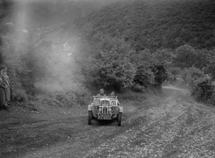Framed Print : Wolseley Hornet competing in the Mid Surrey AC Barnstaple Trial, Beggars Roost, Devon, 1934 Framed Print : Wolseley Hornet competing in the Mid Surrey AC Barnstaple Trial, Beggars Roost, Devon, 1934