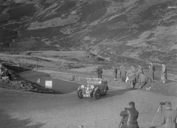Framed Print : Wolseley Hornet of GF Collie competing in the RSAC Scottish Rally, Devils Elbow, Glenshee, 1934 Framed Print : Wolseley Hornet of GF Collie competing in the RSAC Scottish Rally, Devils Elbow, Glenshee, 1934