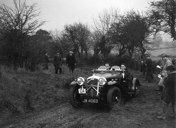 Wolseley Hornet of HK Crawford at the Sunbac Colmore Trial, near Winchcombe, Gloucestershire, 1934