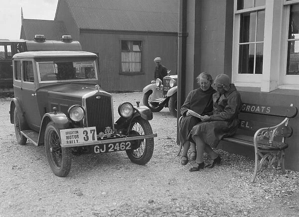 Wolseley Hornet of Morna Vaughan, B&HMC Brighton Motor Rally, John O Groats, Scotland, 1930