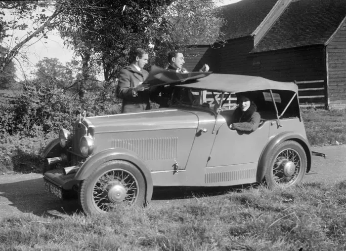 Framed Print : Wolseley Hornet taking part in the Bugatti Owners Club car treasure hunt, 25 October 1931 Framed Print : Wolseley Hornet taking part in the Bugatti Owners Club car treasure hunt, 25 October 1931