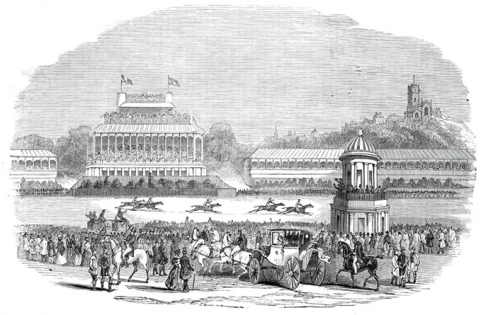 Framed Print : Wolverhampton Races, 1844. Creator: Unknown Framed Print : Wolverhampton Races, 1844. Creator: Unknown