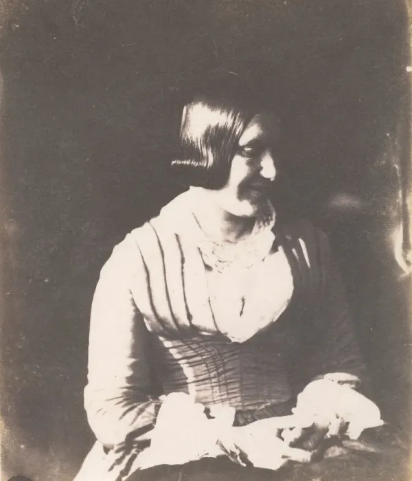 Framed Print : Woman, 1845-50. Creator: Calvert Jones Framed Print : Woman, 1845-50. Creator: Calvert Jones