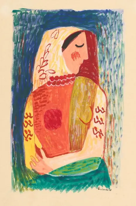 Framed Print : Woman, 1938. Creator: Mikulas Galanda Framed Print : Woman, 1938. Creator: Mikulas Galanda
