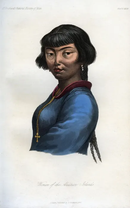 Framed Print : Woman of the Aleutian Islands, 1848 Framed Print : Woman of the Aleutian Islands, 1848