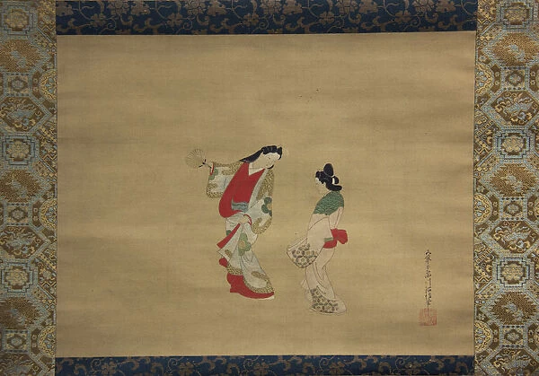 Woman and Attendant, 18th century. Creator: Nishikawa Sukenobu