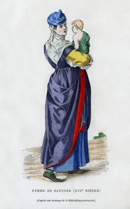 Framed Print : Woman of Bayonne, France, 16th century (1882-1884) Framed Print : Woman of Bayonne, France, 16th century (1882-1884)