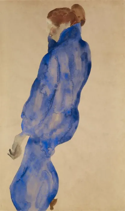 Framed Print : Woman in the blue dress, 1911 Framed Print : Woman in the blue dress, 1911