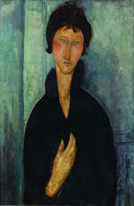 Framed Print : Woman with blue eyes Augen (Femme aux yeux bleus), c. 1918 Framed Print : Woman with blue eyes Augen (Femme aux yeux bleus), c. 1918