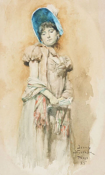Woman in bonnet, 1885. Creator: Jenny Nystrom