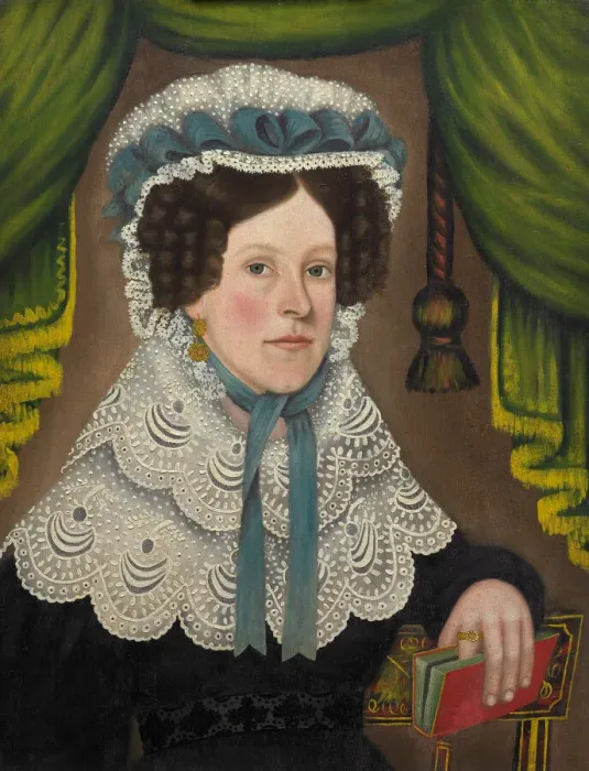 Framed Print : Woman with a Book, 1827 / 30. Creator: Jonas Welch Holman Framed Print : Woman with a Book, 1827 / 30. Creator: Jonas Welch Holman