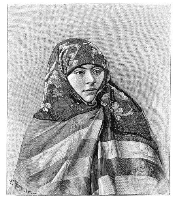Framed Print : A woman of Brussa, Turkey, 1895. Artist: Henri Thiriat Framed Print : A woman of Brussa, Turkey, 1895. Artist: Henri Thiriat