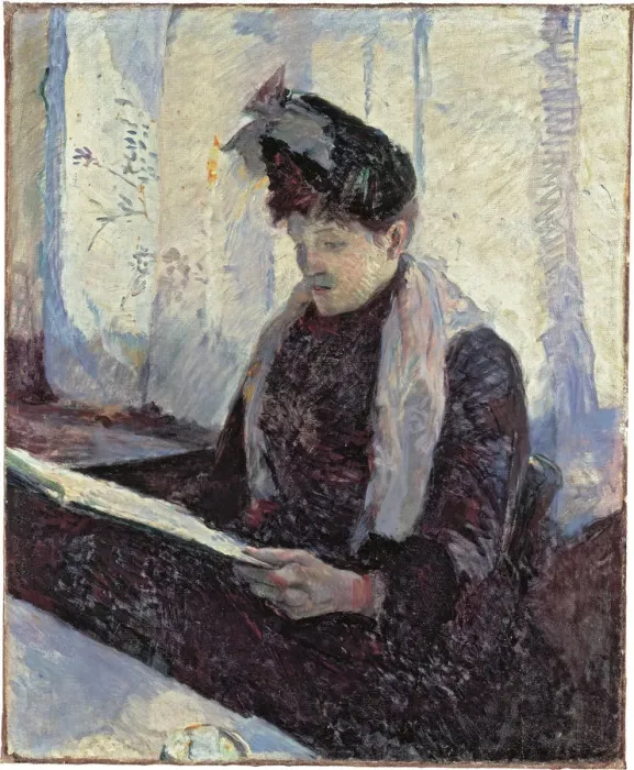 Framed Print : Woman in cafe, c. 1886 Framed Print : Woman in cafe, c. 1886