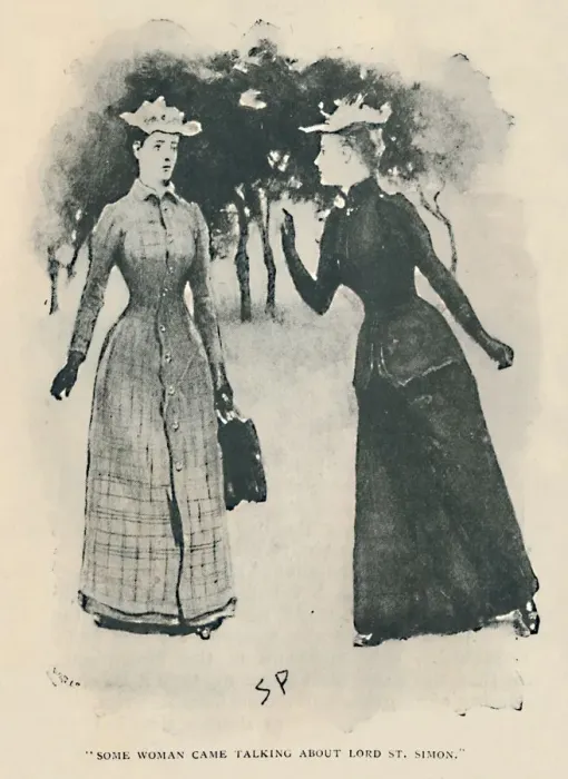 Framed Print : Some Woman Came Talking About Lord St. Simon, 1892. Artist: Sidney E Paget Framed Print : Some Woman Came Talking About Lord St. Simon, 1892. Artist: Sidney E Paget