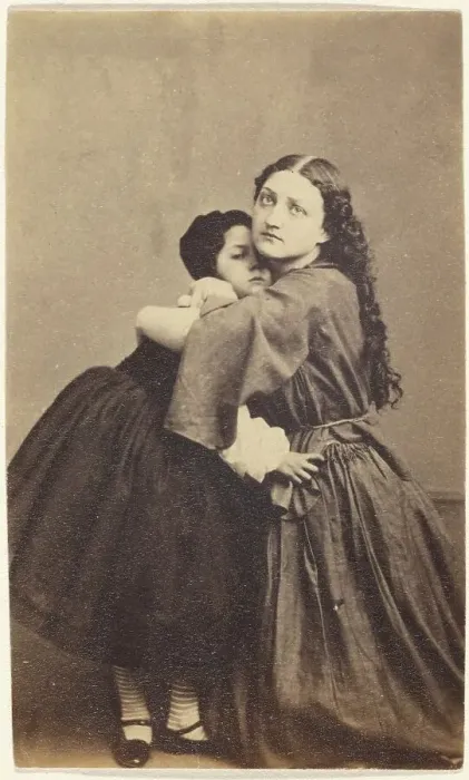 Framed Print : Woman and Child, late 19th century. Creator: Unknown Framed Print : Woman and Child, late 19th century. Creator: Unknown
