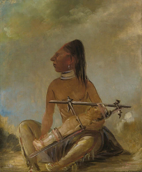 Woman and Child, Showing How the Heads of Children are Flattened, (1837-1839