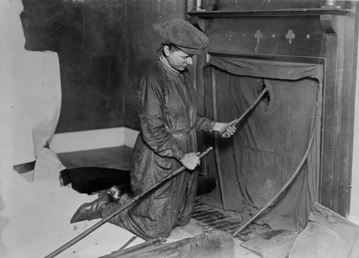 Framed Print : Woman chimney sweep, between c1915 and 1918. Creator: Bain News Service