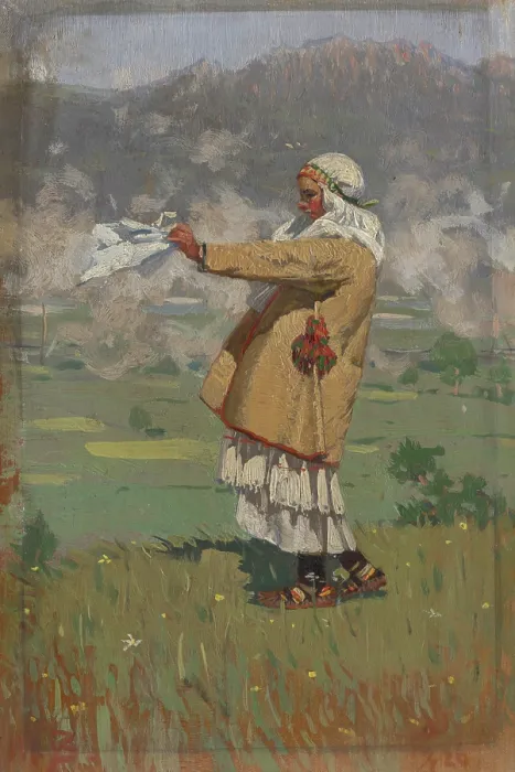 Framed Print : Woman from Cicmany in Folk Costume, 1926. Creator: Joza Uprka Framed Print : Woman from Cicmany in Folk Costume, 1926. Creator: Joza Uprka