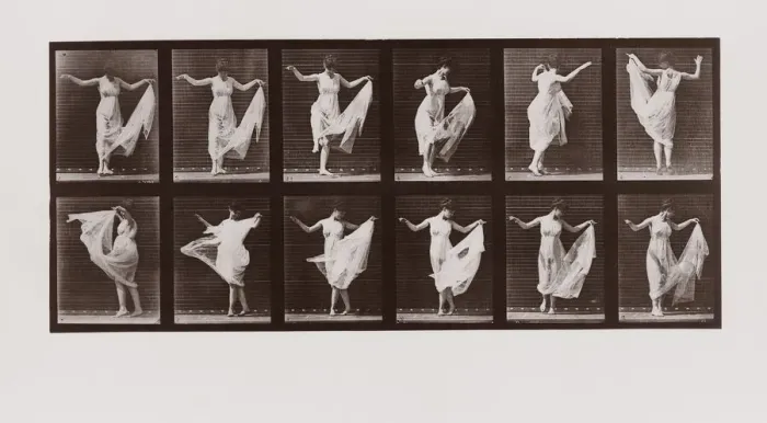 Framed Print : Woman dancing, Plate 107 from Animal Locomotion, 1887 (photograph) Framed Print : Woman dancing, Plate 107 from Animal Locomotion, 1887 (photograph)