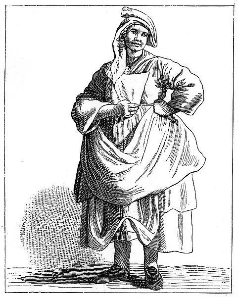 Woman dealing in old hats, 1737-1742. Artist: Bouchardon